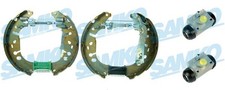 SAMKO Bremsbackensatz Bremsbacken Hinten für Opel Corsa D S07 1.2 1.4 X15 1.0