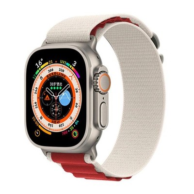 Buckle Loop Nylon Watch Band with 3D Curved Film, For Apple Watch Series 44mm