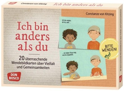 Ich bin anders als du - Ich bin wie du: 20 überraschende Wendebildkarten über Vi