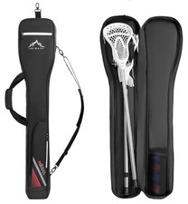 Himal Outdoors Lacrosse Stick Bag 2 Sticks Holder Oxford Lacrosse Bag Black/Red