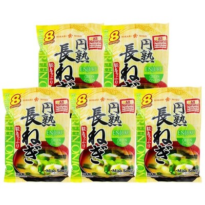 Hikari Instant Miso Suppe mit Frühlingszwiebeln 5x153,6g Misosuppe Miso Soup