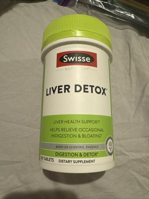 Swisse Liver Detox 90 Tablets Herbal Supplement Milk Thistle Artichoke Turmeric