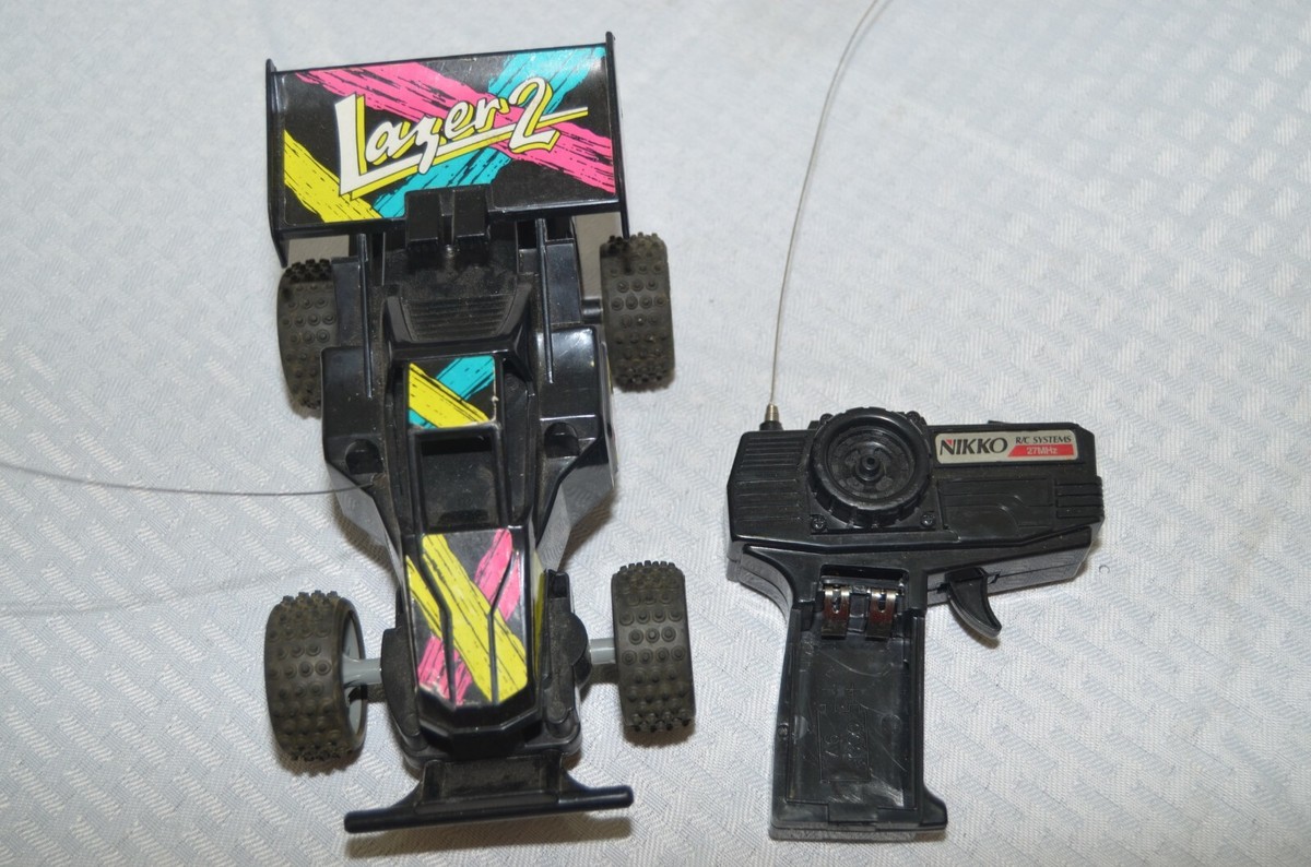 Vintage 90s Nikko Laser 2 RC Remote Controlled Off Road Race Car