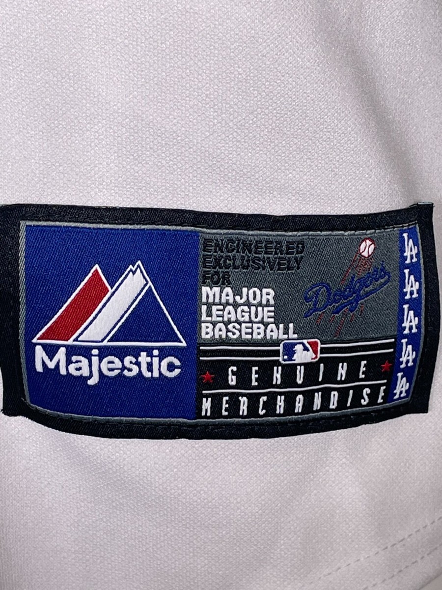 Majestic - 【タグ付き】ロサンゼルス ドジャース プイグ 選手 ユニフォーム M アメリカ製 VTG Los Angeles Dodgers MLB Majestic Black Label White Home