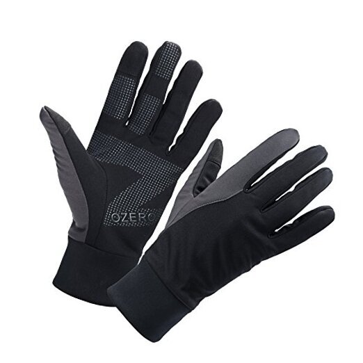 Running Gloves for Men, Winter Warm Bike Glove for Smart Phone Texting Large