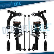 Front Strut w/Spring Control Arm Tie Rod Sway Bar for 2004-08 Pontiac Grand Prix