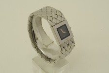 Authentic Chanel 19mm Watch Quilted Square 1993 Quartz Stainless Steel CK31385
