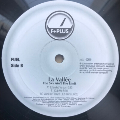 La Vallée - The Sky Ain't The Limit (12'') (Very Good Plus (VG+)) - 1910155568