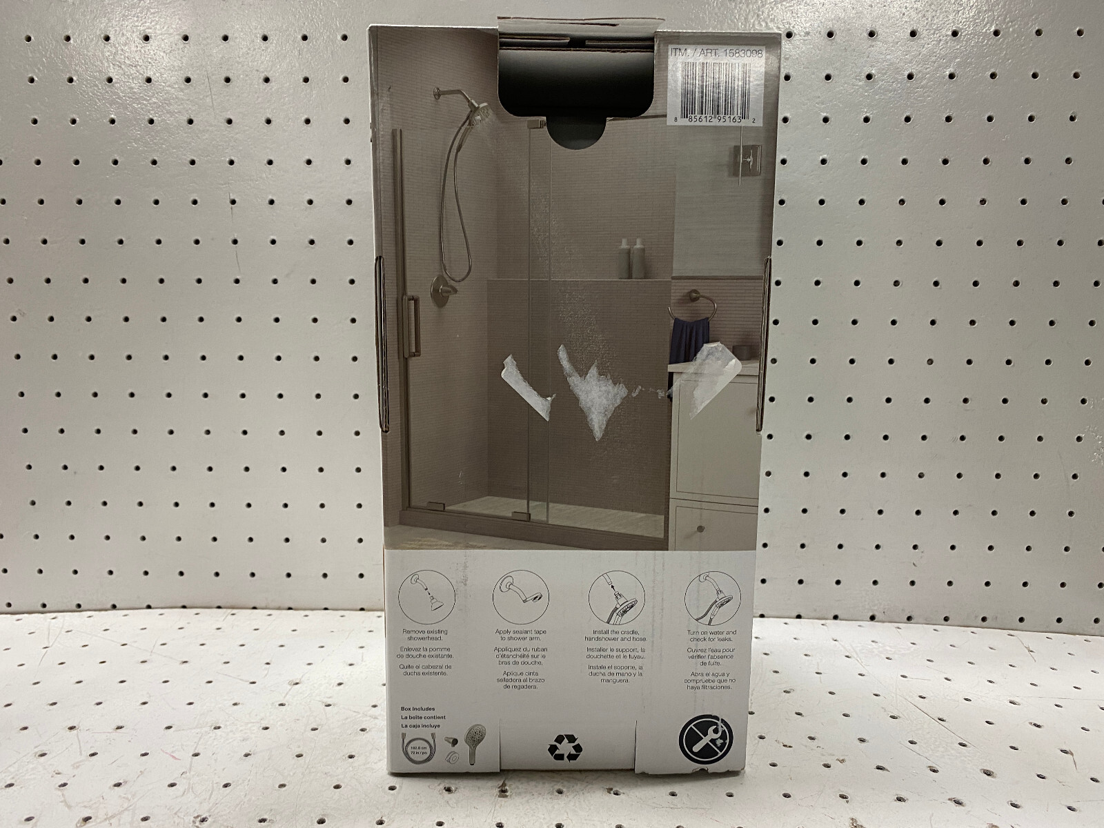 Kohler Prosecco Multifunction Handheld Shower 3 Spray Jets Brushed