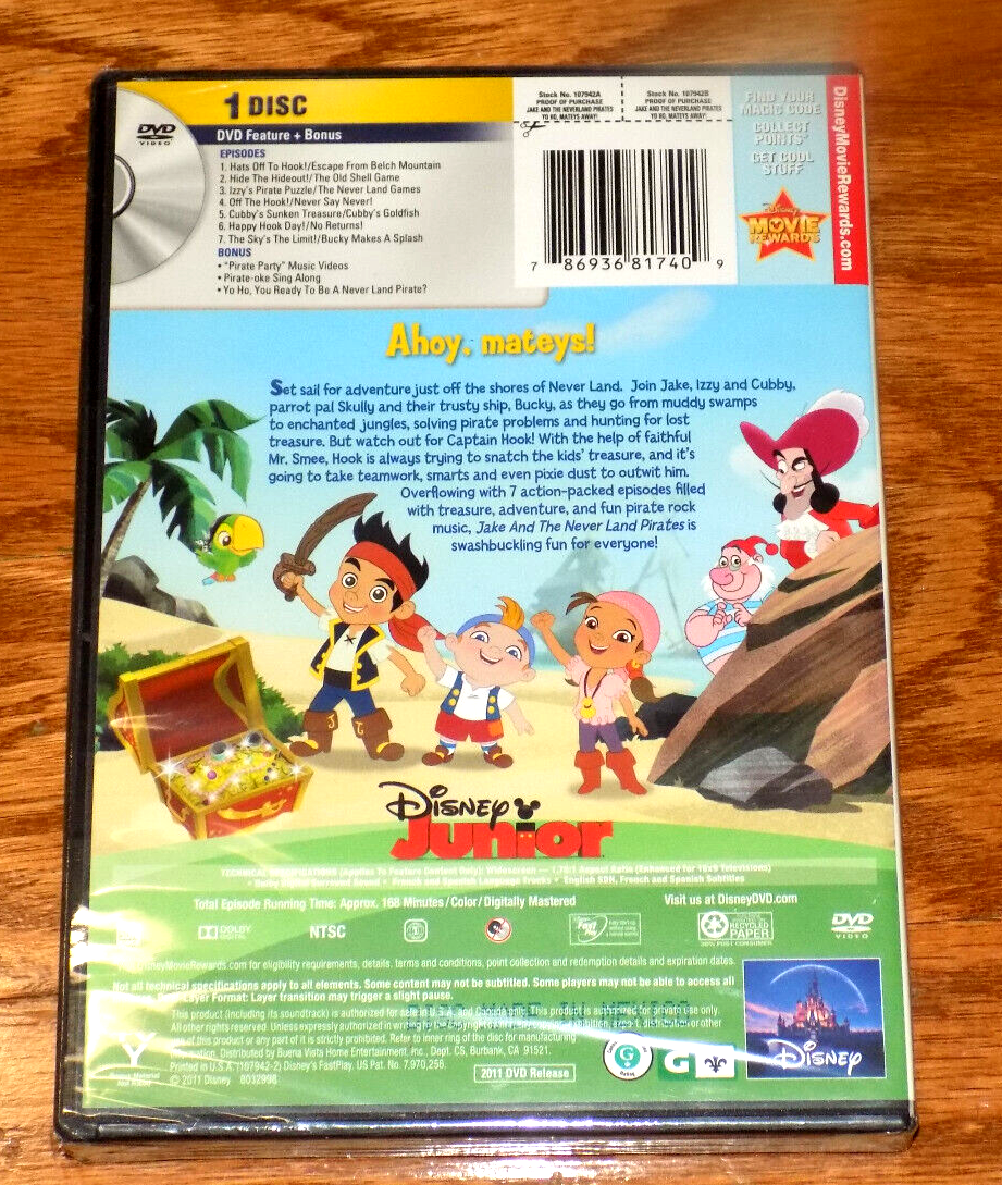 JAKE AND THE NEVER LAND PIRATES SEASON 1 VOL. 1 Disney TV Series