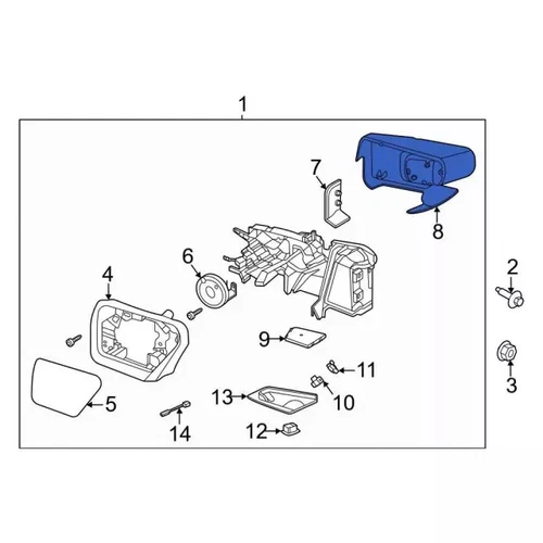Genuine Ford Mirror Cover ML3Z17D743DAPTM