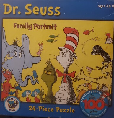 Dr. Seuss Family Portrait 24 Piece Puzzle “11 1/2 X 15” | eBay