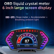 Hud Obd2gps Gauge Head Up Car Digital Display Speedometer Rpm Alarm Temperature Hud Obd2gps Gauge Head Up Car Digital Display Speedometer Rpm Alarm Temperature