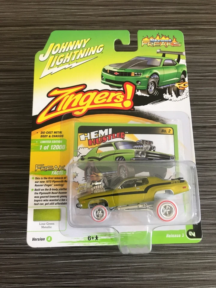 Johnny WHITE Lightning ZINGERS 1973 Plymouth Road Runner "Street Freaks" Set A&B Foto 4 de 4