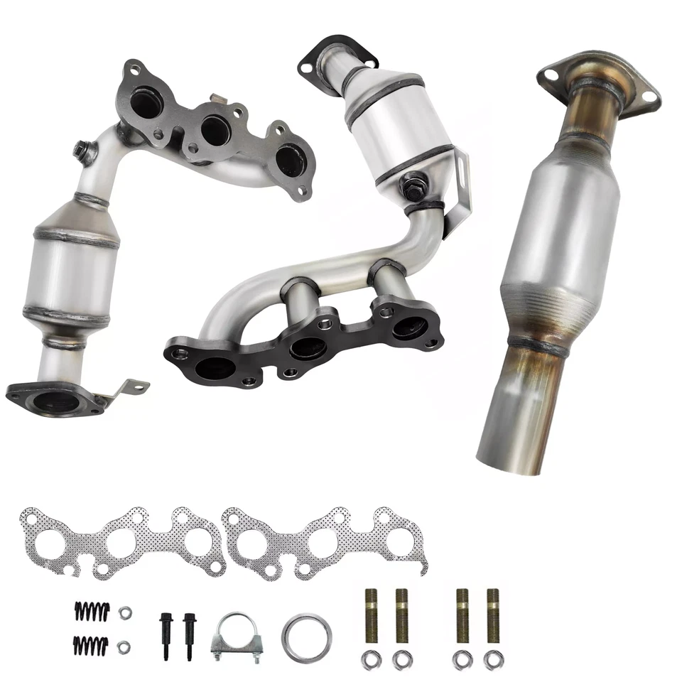 FOR Toyota Highlander 3.3L Catalytic Converter 2004 2005 2006 2007 - ALL 3 PCS - Image 2 of 4