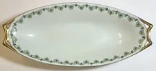 JHR Bavaria Bone China Relish Tray, 12 1/2” Oblong, Floral, Hulschenreuther Selb