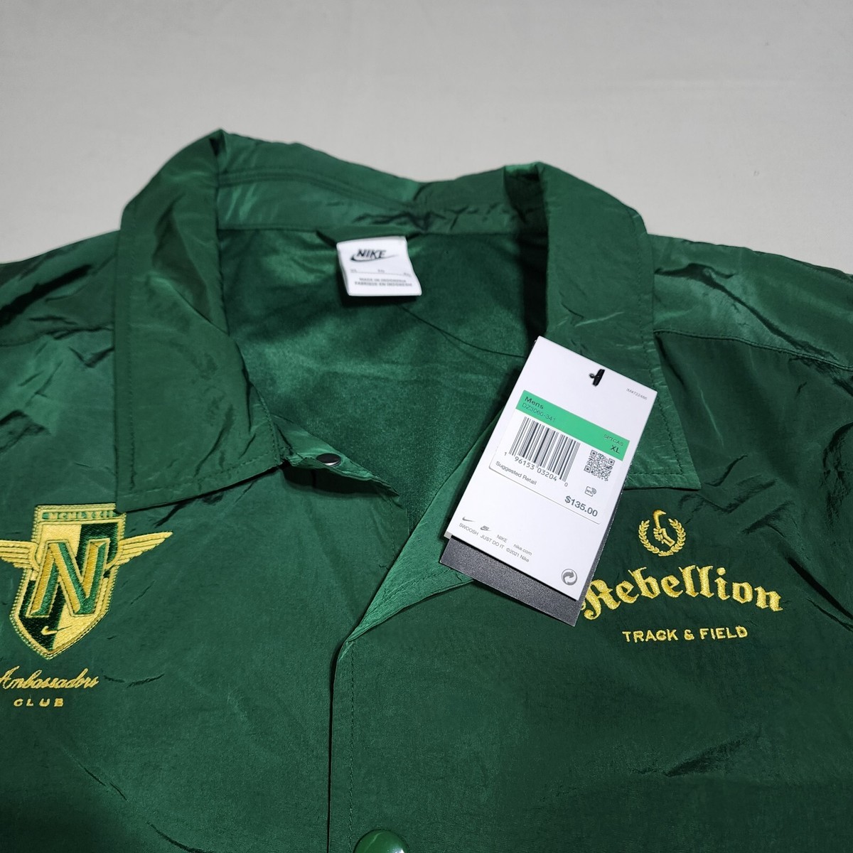 Nike Ambassadors Club Rebellion Track & Field Coaches Jacket Nike Ambassadors Club Rebellion Track & Field Coaches Jacket