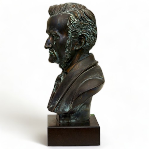 Wagner Bust Table Sculpture In Marble Bronze Effect Wooden Base H 22Cm - Picture 3 of 5