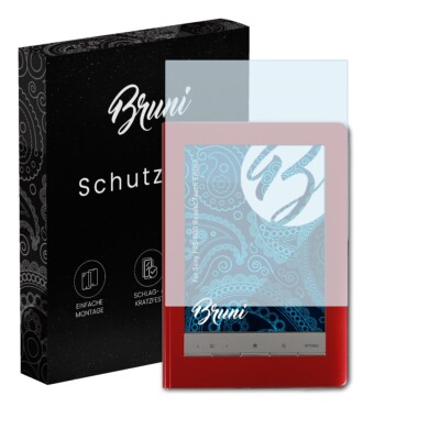 Bruni 2x Folie für Sony PRS-600 Reader Touch Edition Schutzfolie