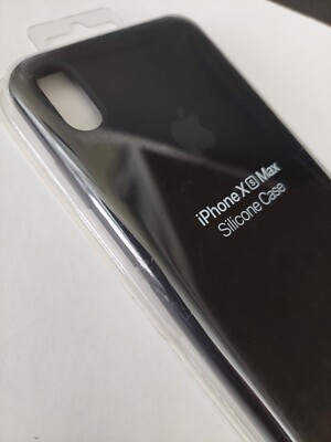 Original Apple Silicone Case for Apple iPhone Xs Max - Black (MRWE2ZM/A)