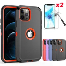 For IPhone 12 Mini/12/12 Pro/12 Pro Max Case Phone Rugged Cover Screen Protector