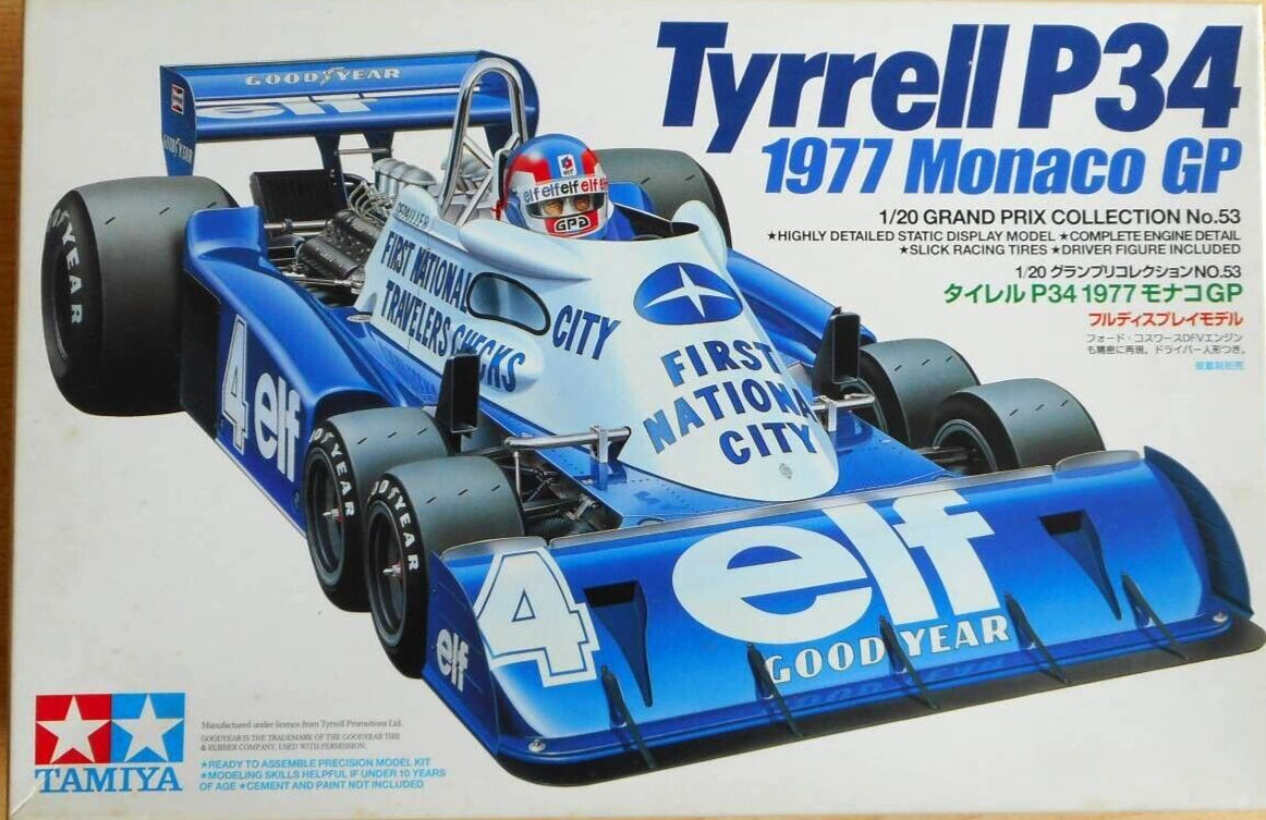 タミヤ 1/20 Tyrrell P34 1977 Monaco GP Tyrrell P34 1977 Monaco Gp none / Tamiya USA