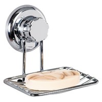 Tatkraft Megalock Soap Dish Holder Chrome Plated Steel Vacuum Suction Cup, New, on sale Tatkraft Megalock Soap Dish Holder Chrome Plated Steel Vacuum Suction Cup, New, on sale