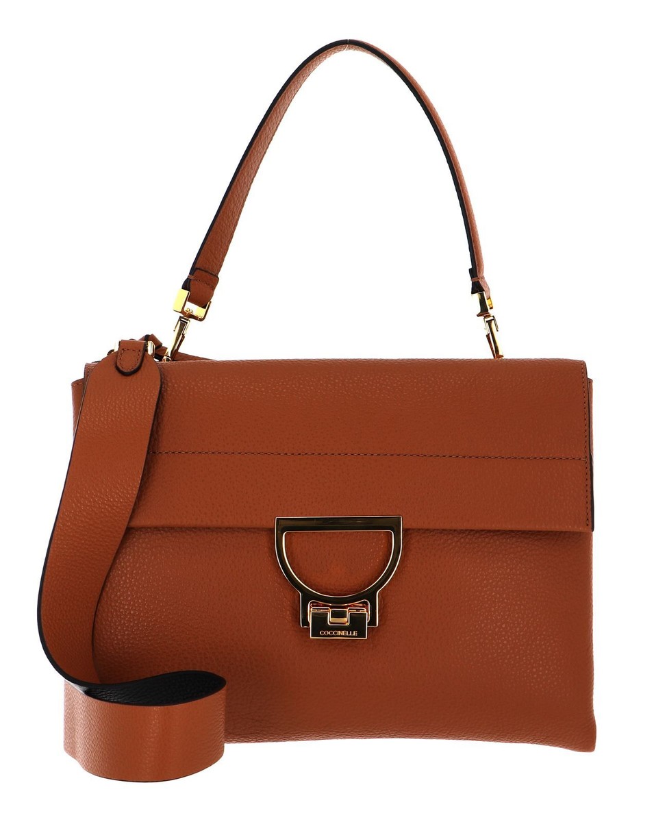 Coccinelle Arlettis handbag bag caramel brown