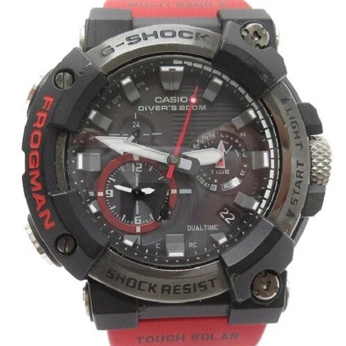 CASIO G-SHOCK FROGMAN GWF-A1000-1A4JF MASTER OF G Solar Radio Red