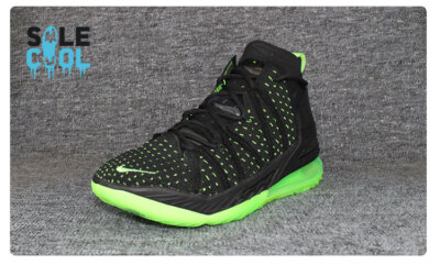 Nike LeBron XVIII 18 Dunkman Sneakers Black Electric Green CQ9283