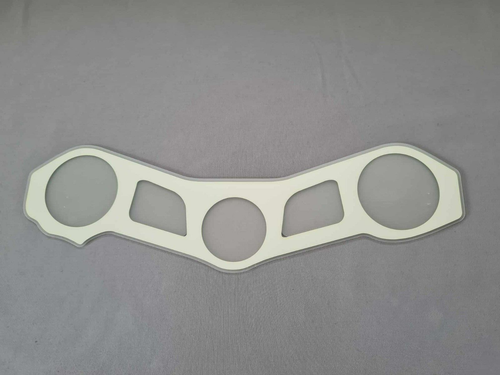 Protezione giogo superiore in fibra di carbonio per accessori Kawasaki ZX-10R Ninja 2011-2016 - Foto 5 di 7