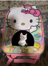 Hello Kitty cat carrier back pack. Child Backpack Perfect For A Child.