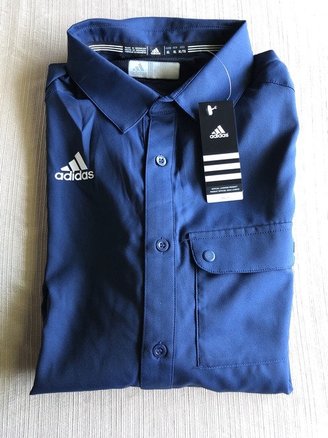 adidas button up shirt