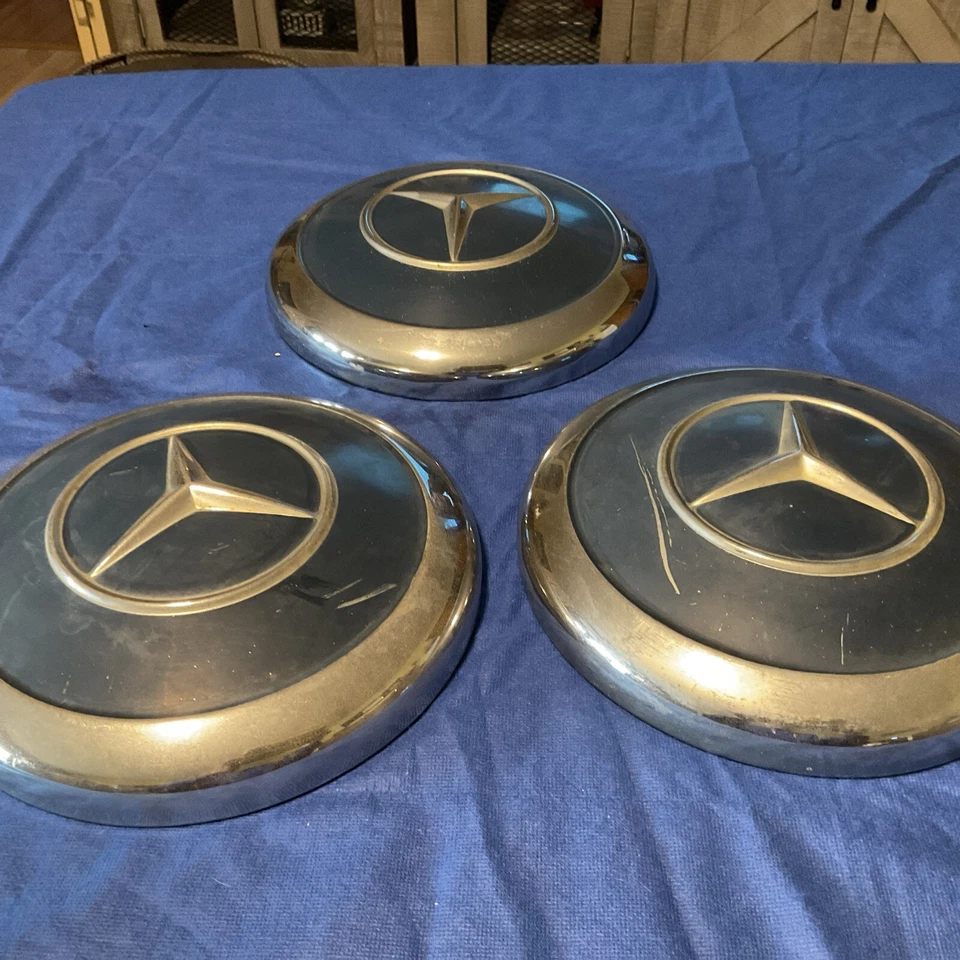 Tapacubos Mercedes Benz 190SL 220S Ponton Fintail Pagoda 9,5" años 60 plato para perros (3) Foto 4 de 4