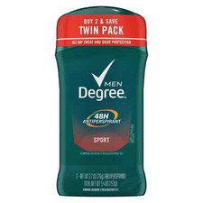 Degree Antiperspirant Deodorant for Men Sport Twin Pack, 2.7 oz