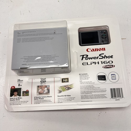 Canon PowerShot GLPH 160 (Silver) Bundle 8X Optical Zoom Plus Deluxe Soft Case - Picture 5 of 9