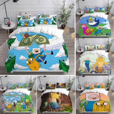 Cosplay Anime Adventure Time 3D Duvet Cover Bedding Set Pillowcase Quilt Single