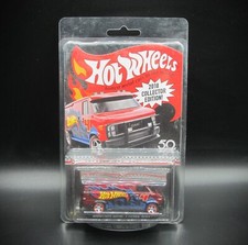 Hot Wheels 2018 COLLECTOR EDITION, CUSTOM GMC PANEL VAN, Red, In Protector