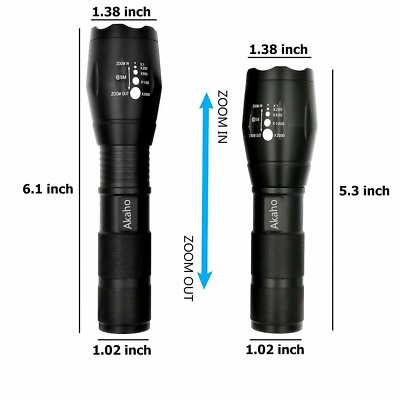 amtak rechargeable flashlight Bell+Howell TacLight Rechargeable Flashlight Black
