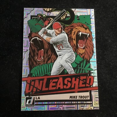 2021 Panini Donruss Unleashed Vector #UNL2 Mike Trout Los Angeles Angels