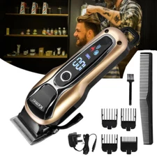 Men Hair Clipper Trimmer Cordless Electric Cutting Machine Beard Haircut Kit US