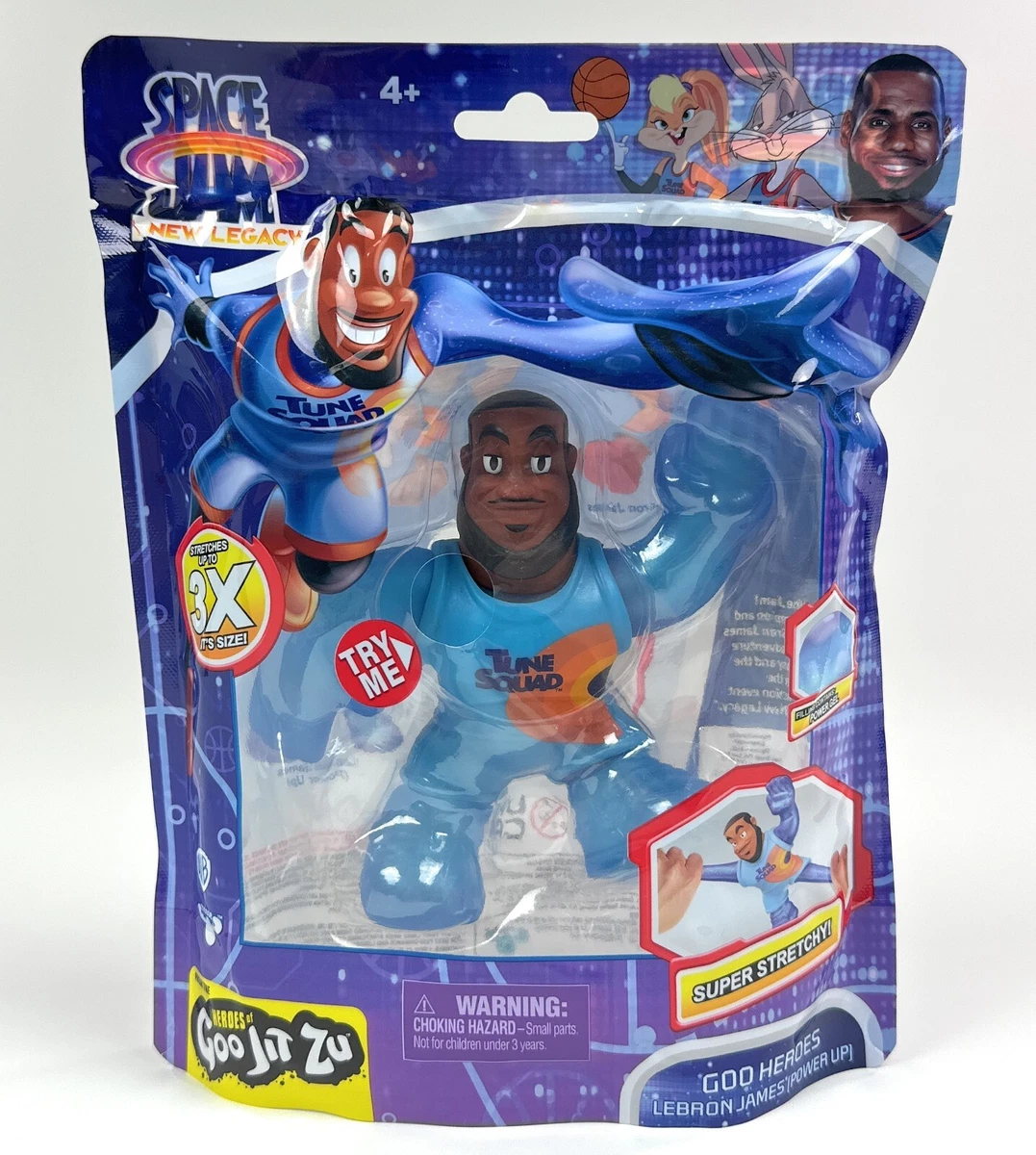 Heroes of Goo Jit Zu Space Jam A New Legacy Lebron James Stretch Toy Figure