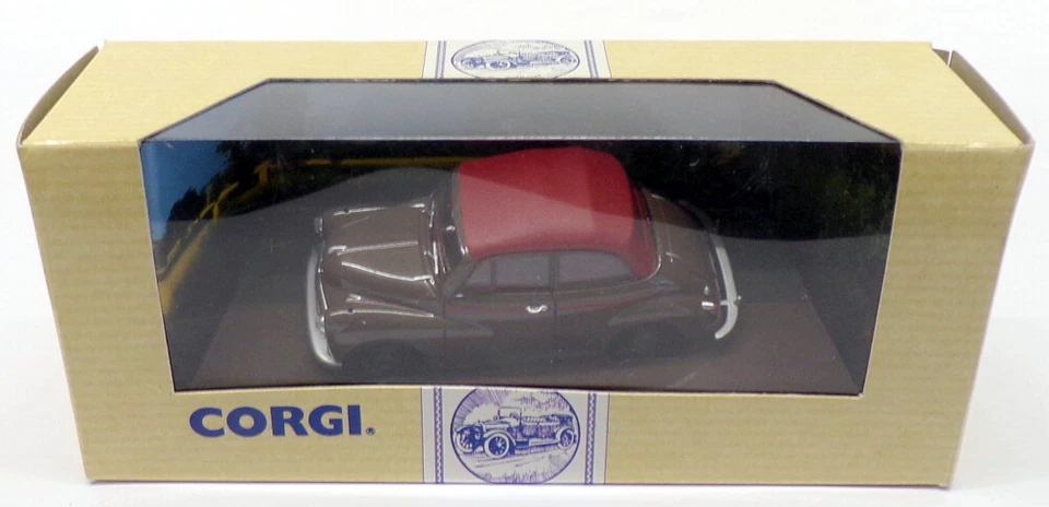 Corgi 1/43 Scale Diecast 96755 - Morris Minor Convertible - Brown/Red - Image 3 of 3