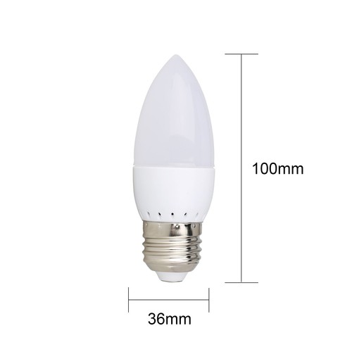 LED Candle Bulbs Bayonet B22 E27 E14 E12 B15 Light 3W 110V 220V Chandelier Lamp - Picture 4 of 22