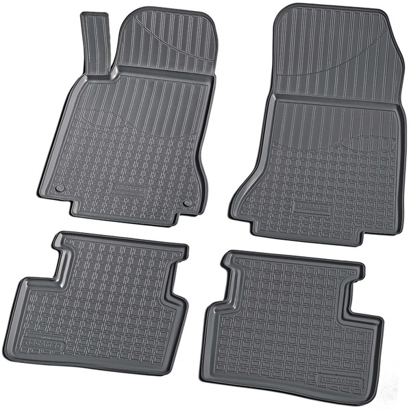3D Gummi Fussmatten Passend FüR Mercedes GLA X156 | Ab 2013> | Passgenau + Rand-image