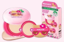 AMUSE x Tanning Hello Kitty DEW Power Vegan Cushion 15g+Refill 15g 2025 S/S NEW