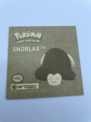 1999 Artbox Pokemon Stickers Series 1 Gold Snorlax #G04 | eBay