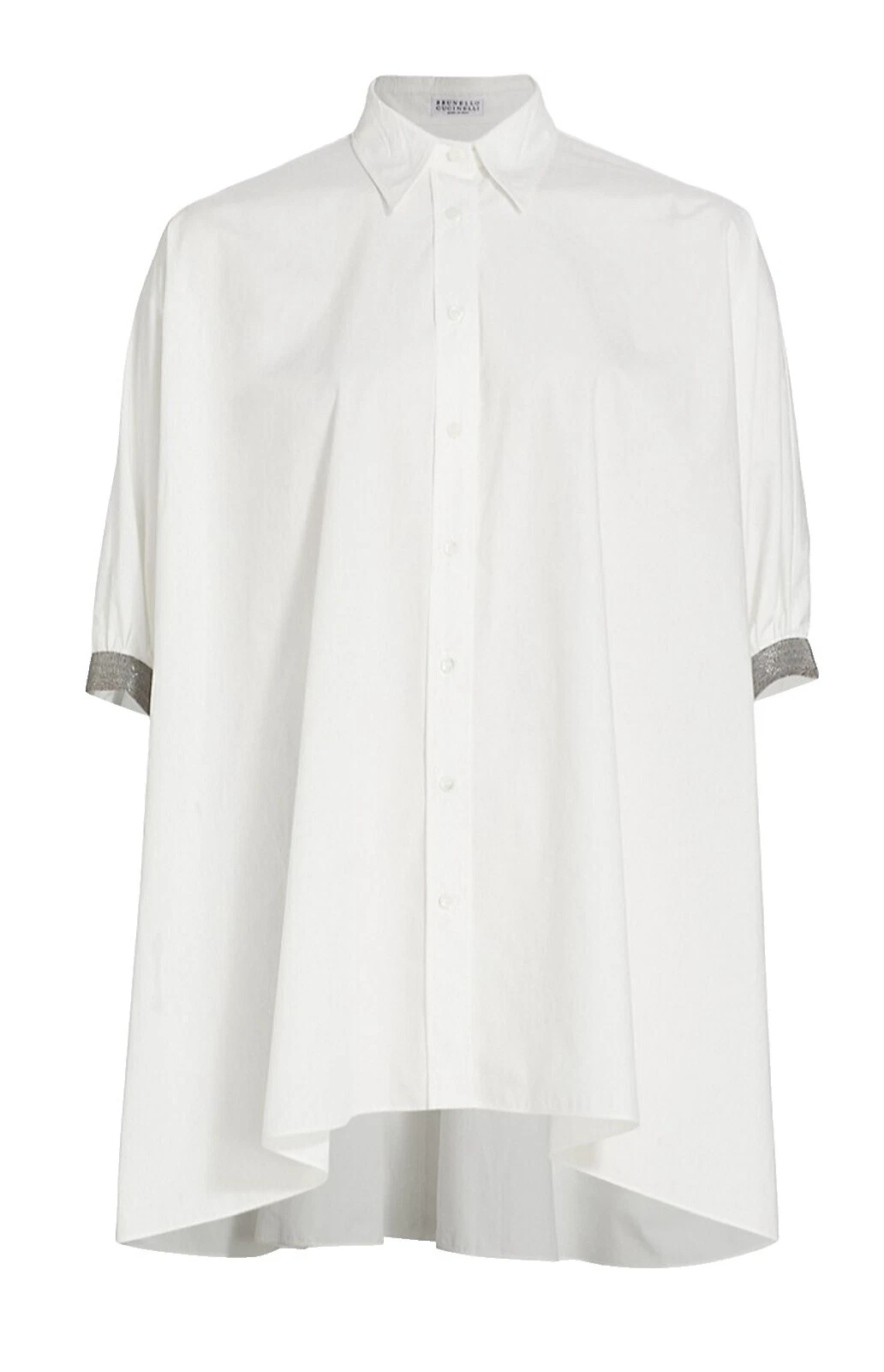 Patrón Sólido de Algodón para Mujer Brunello Cucinelli Tops