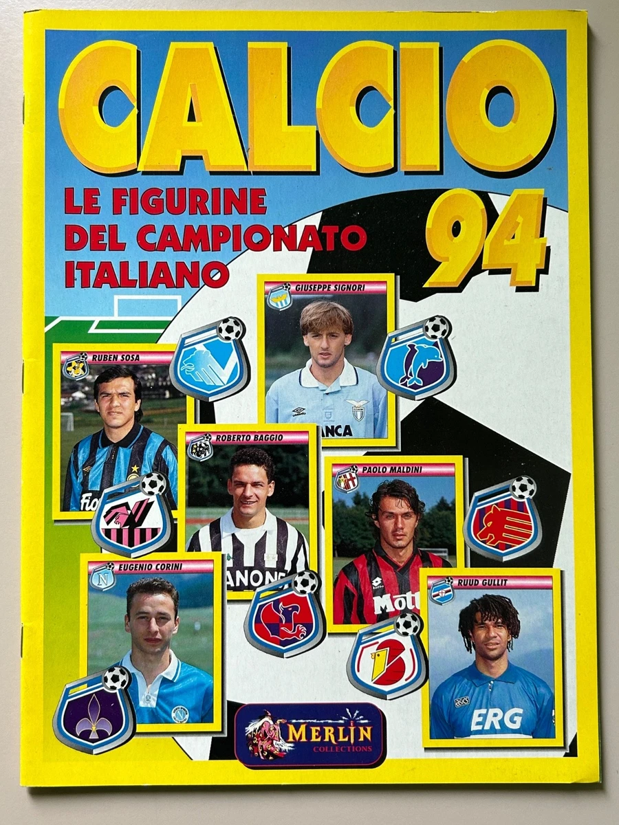 RARE LOT 243 STICKERS + 37 CARDS CALCIO 93 MERLIN FIGURINE NO DOUBLES NO PANINI