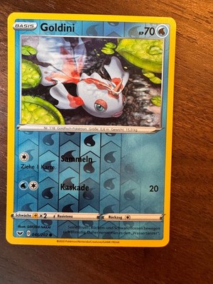Goldini 046/202 REVERSE HOLO Pokemon Schwert und Schild Karte Deutsch